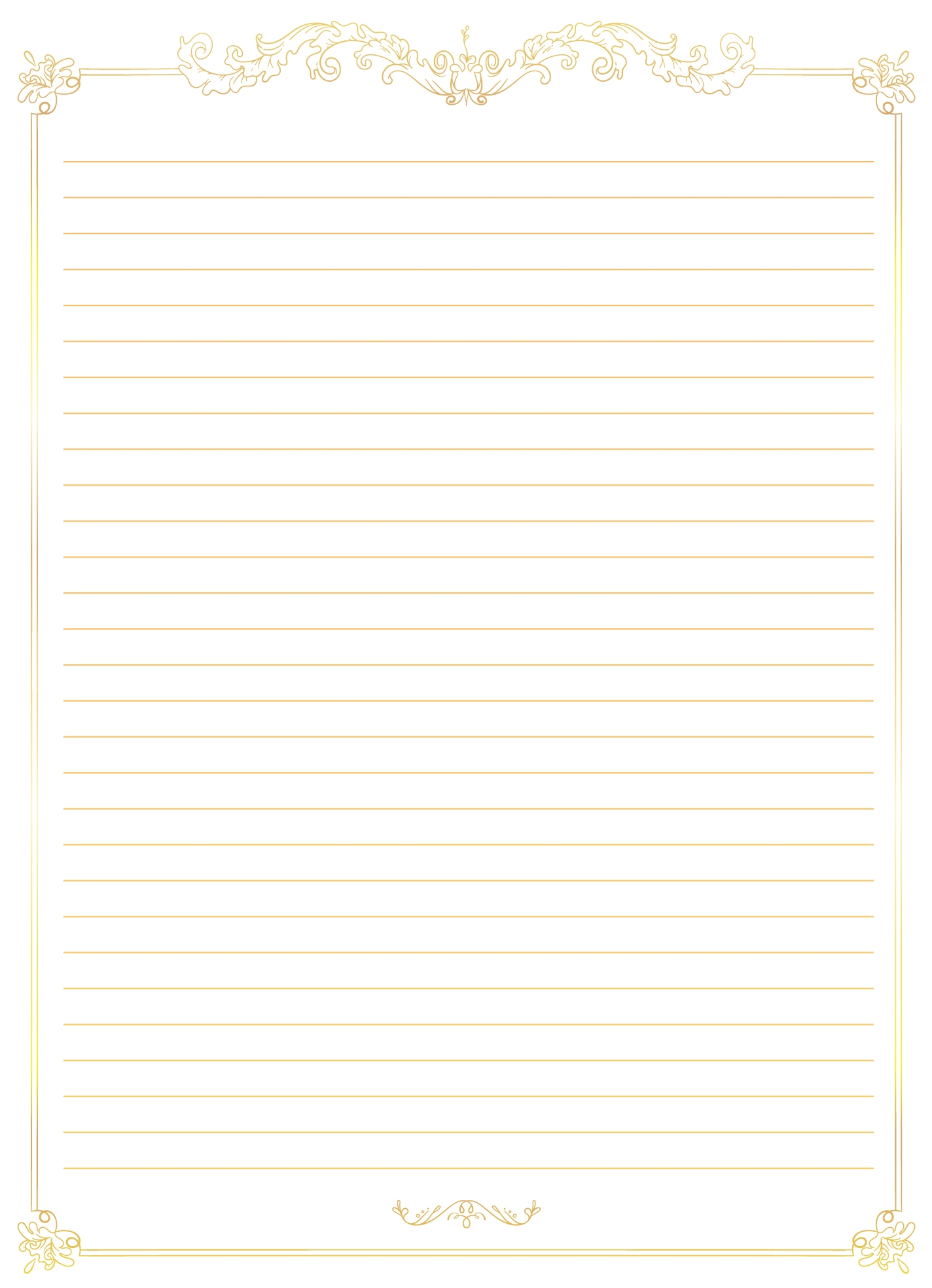 fancy lined paper printable