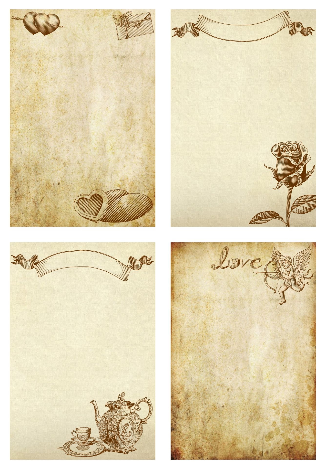 Vintage Paper Printable Scrapbooking