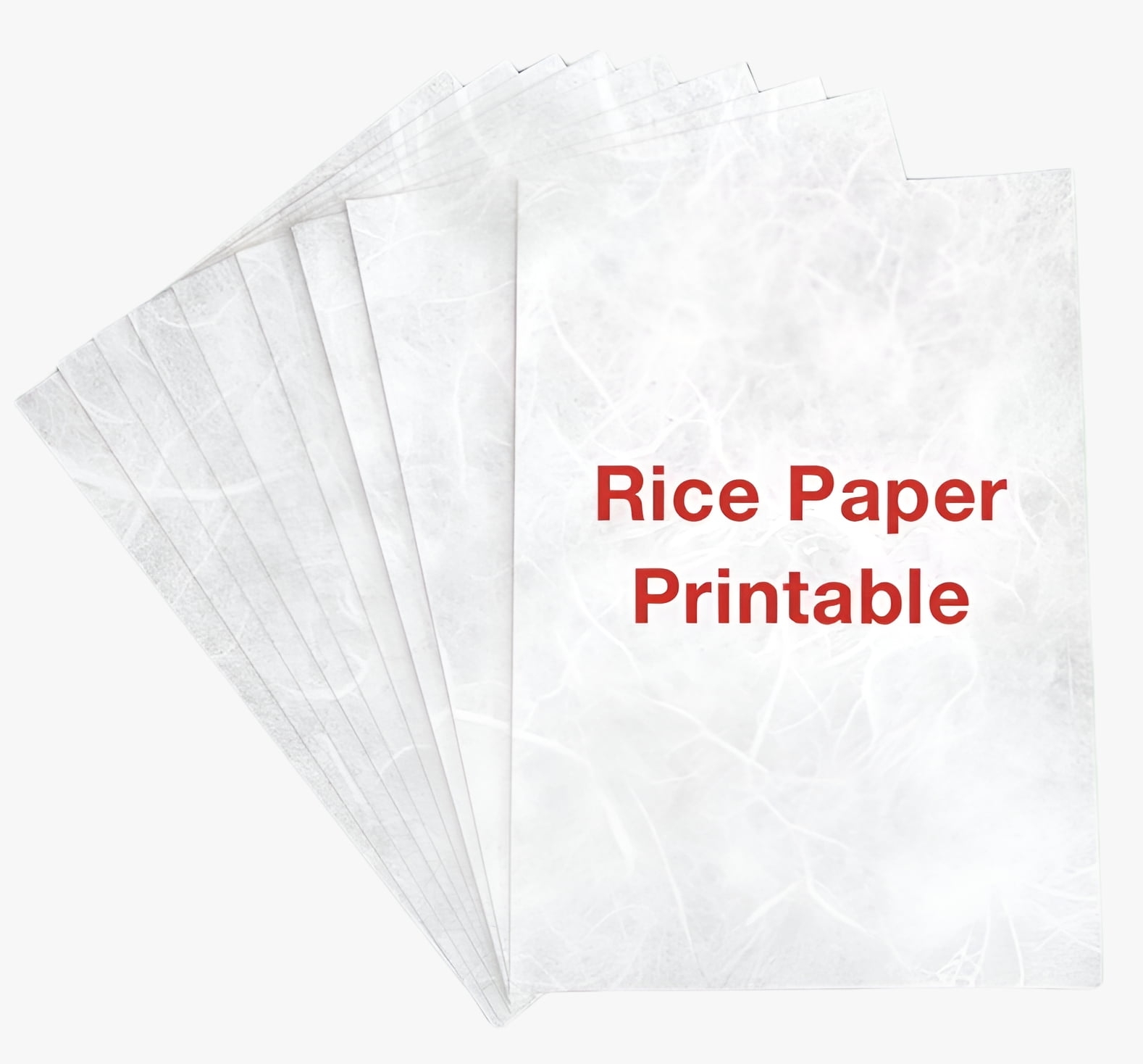 Walmart Craft Printable Rice Paper For Decoupage Suitable For Inkjet And Laser Printer A4 Size 35g m2 10 Sheets Walmart
