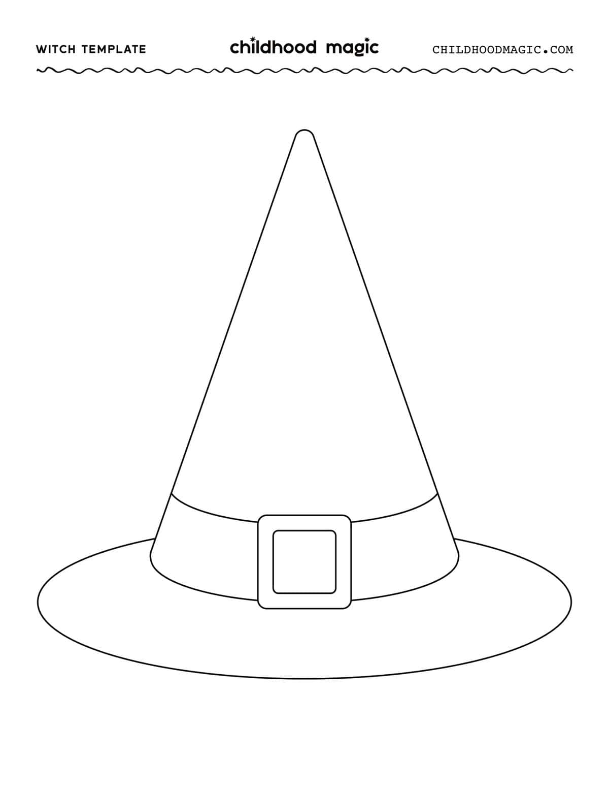 witches hat template printable