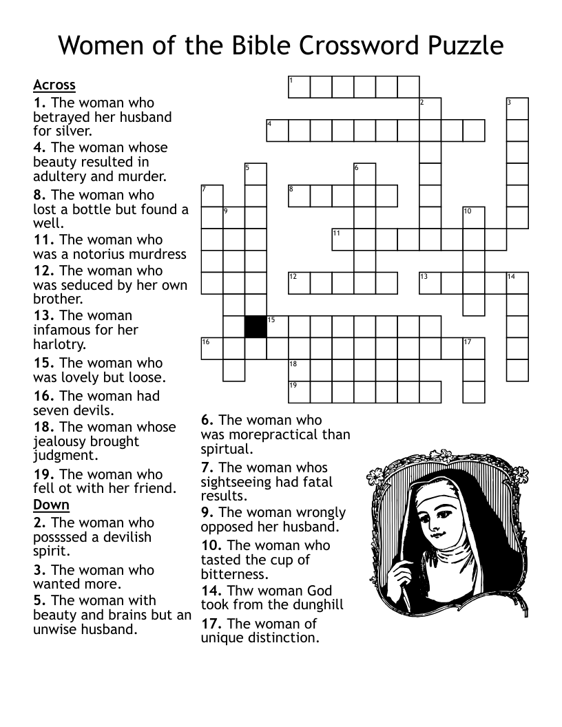 free printable bible crossword puzzles pdf