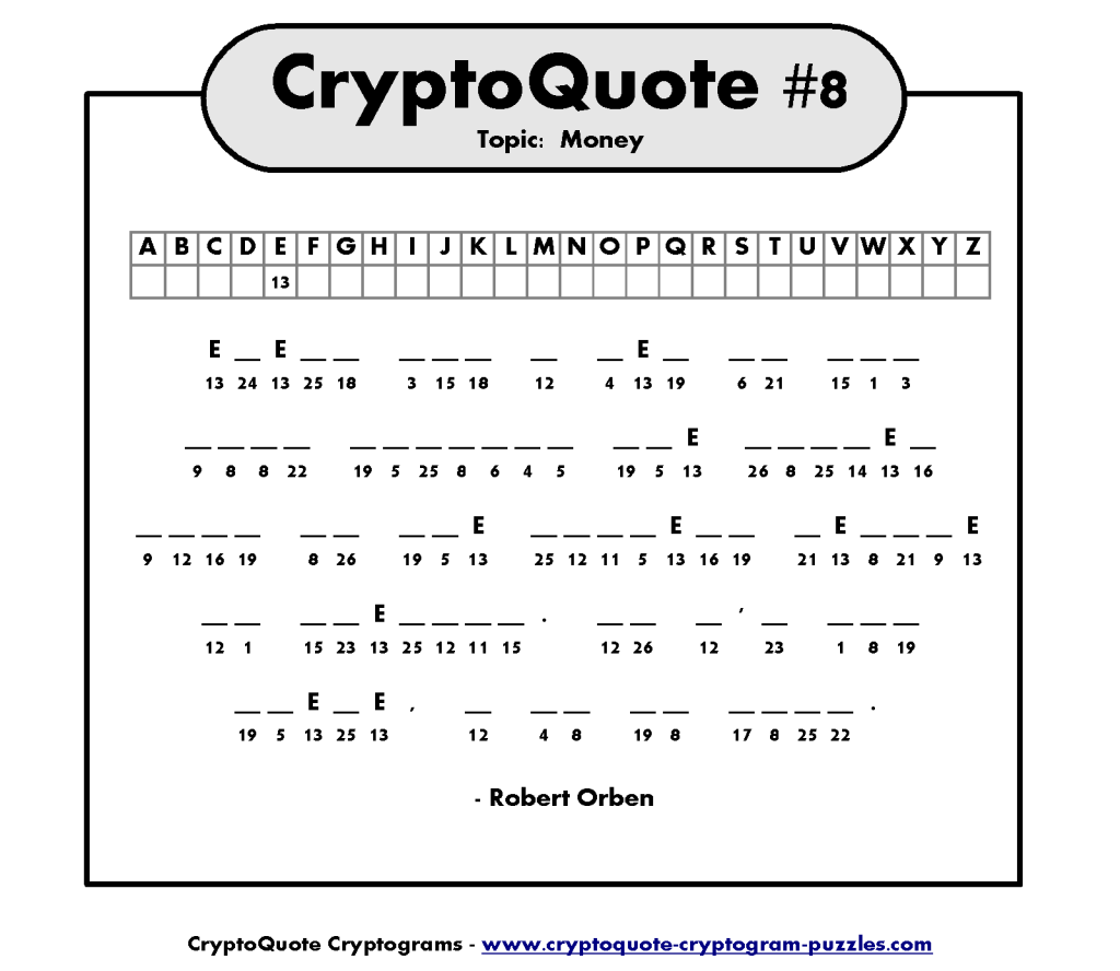Word Puzzles Pinterest Board 11 Ideas From Cryptograms 