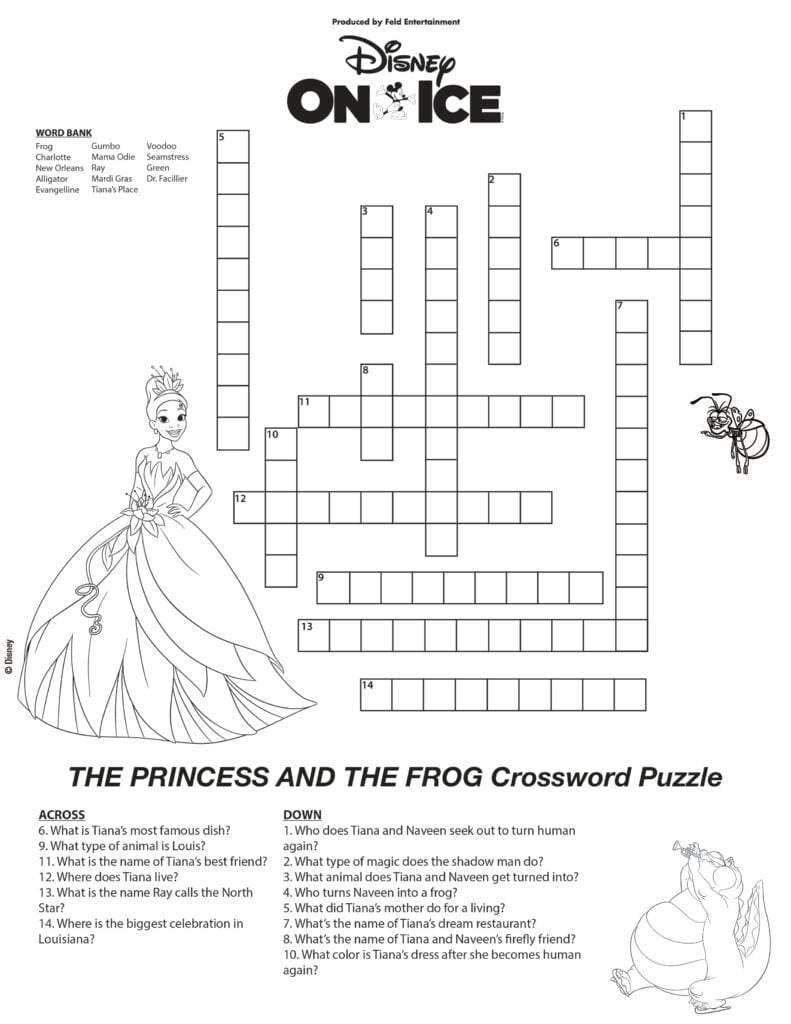 disney crossword puzzles printable