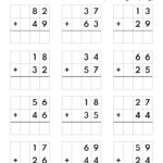 10 Printable Two Digit Addition Worksheets Double Digit Addition Worksheets 1st Grade 2nd Grade Made By Teachers