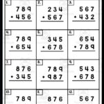 10 WORKSHEETS OF 3 DIGIT ADDITION WITH REGROUPING By Teach Simple