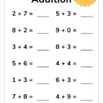 12 Printable Addition Worksheets Single Digit Addition Maths Drills Kids Learning Homeschool Kindergarten First Grade Maths Etsy