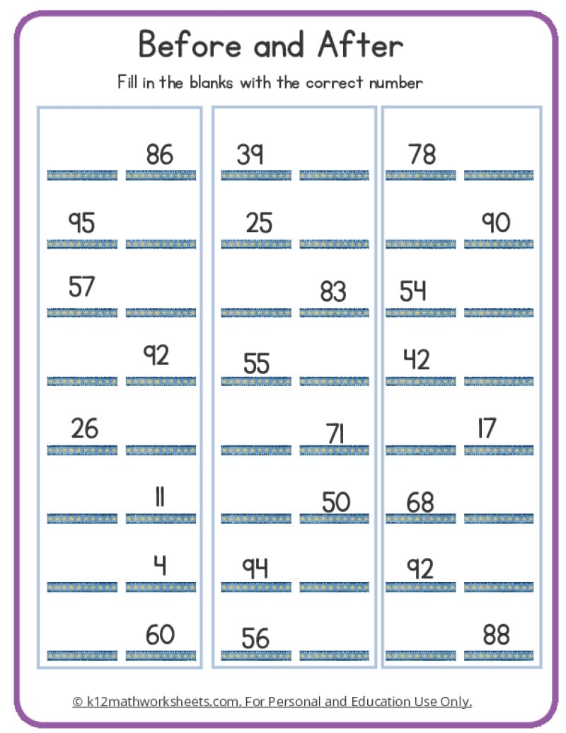 worksheets for 1st grade