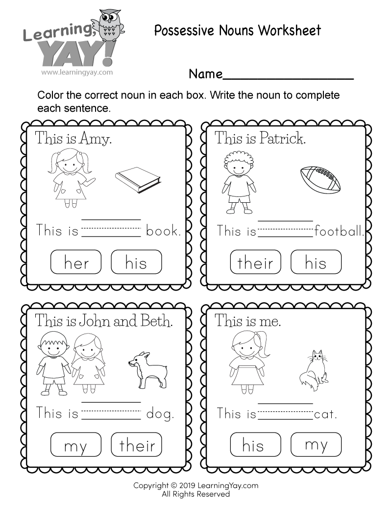 writing worksheets for first graders