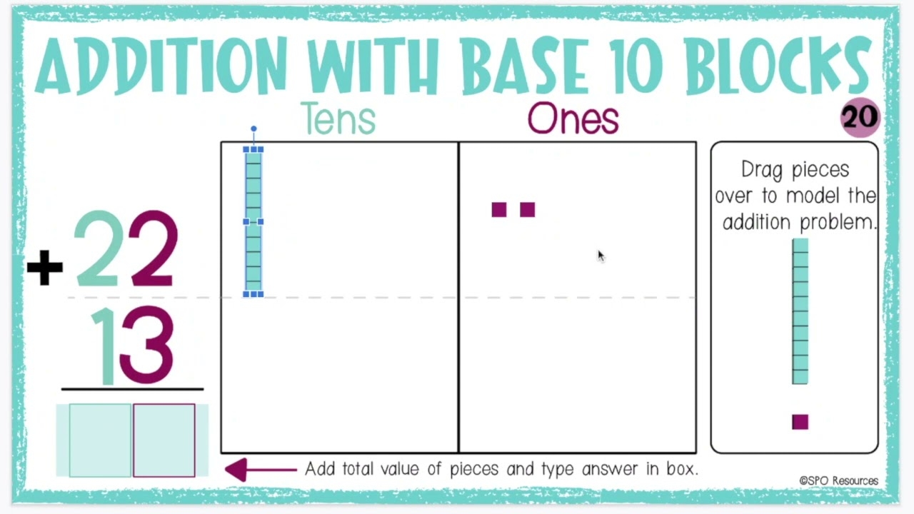 two digit addition without regrouping