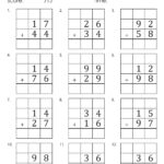 2 Digit Addition With Regrouping Worksheets Etsy
