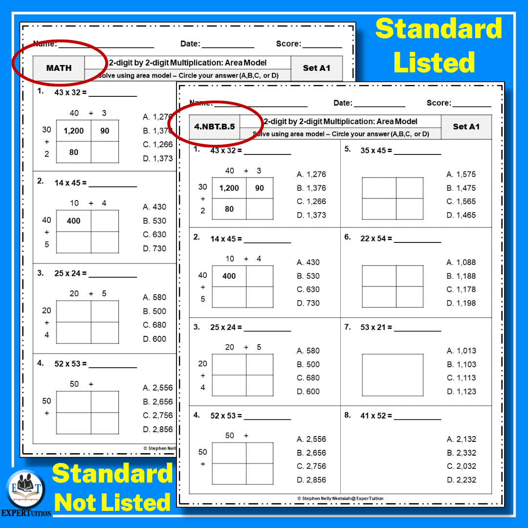 double digit multiplication worksheets