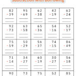 2 Digit Subtraction With Regrouping Number Math Worksheets For Grade 1 2 3 Made By Teachers