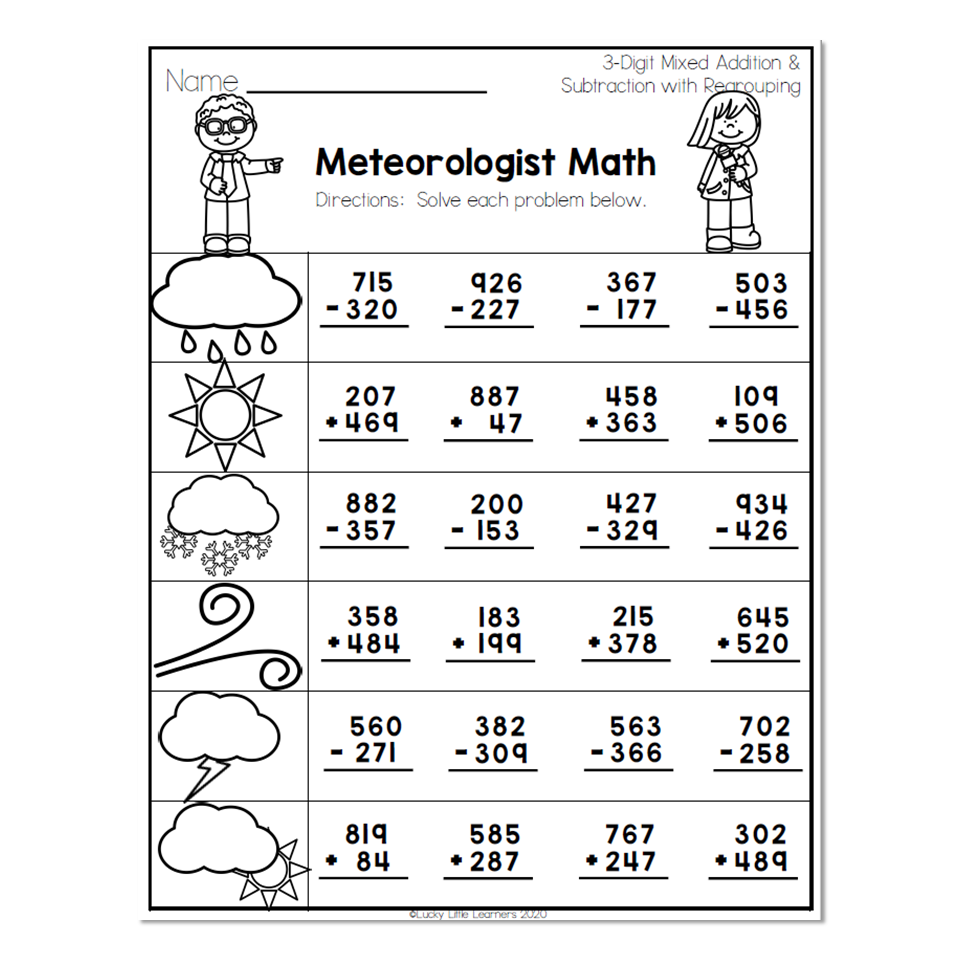 adding and subtracting with regrouping