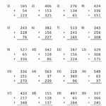 3 Digit Addition Worksheets