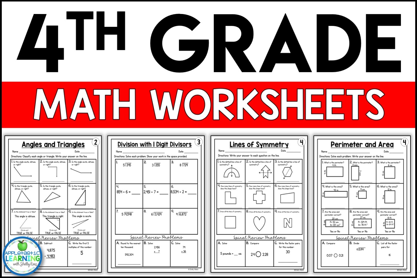 fourth grade math worksheets