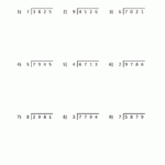4th Grade Long Division Worksheets