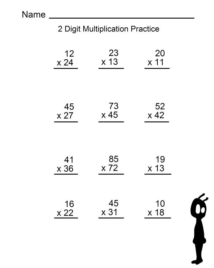 4th Grade Multiplication Worksheets Best Coloring Pages For Kids Worksheets Library