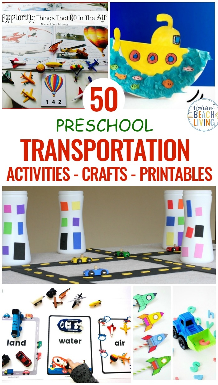 50 Transportation Theme Preschool Crafts Activities And Printables Natural Beach Living 50 Transportation Theme Preschool Crafts Activities And Printables Natural Beach Living