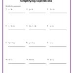 6th Grade Algebra Worksheets
