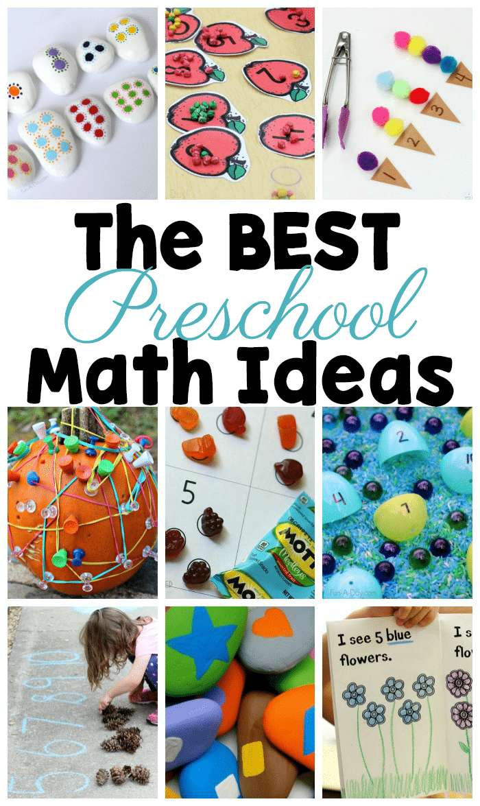 80 Of The Best Math Activities For Preschoolers Fun A Day 