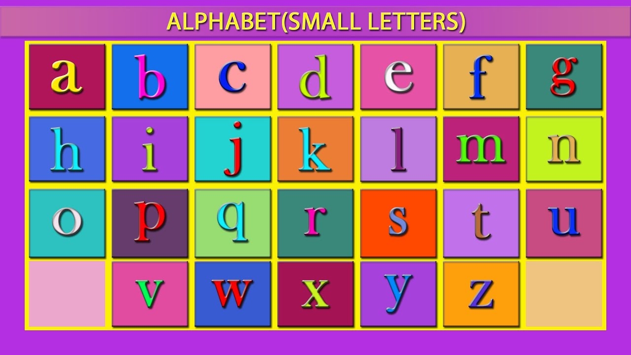 a to z alphabet small letters a to z alphabet small letters