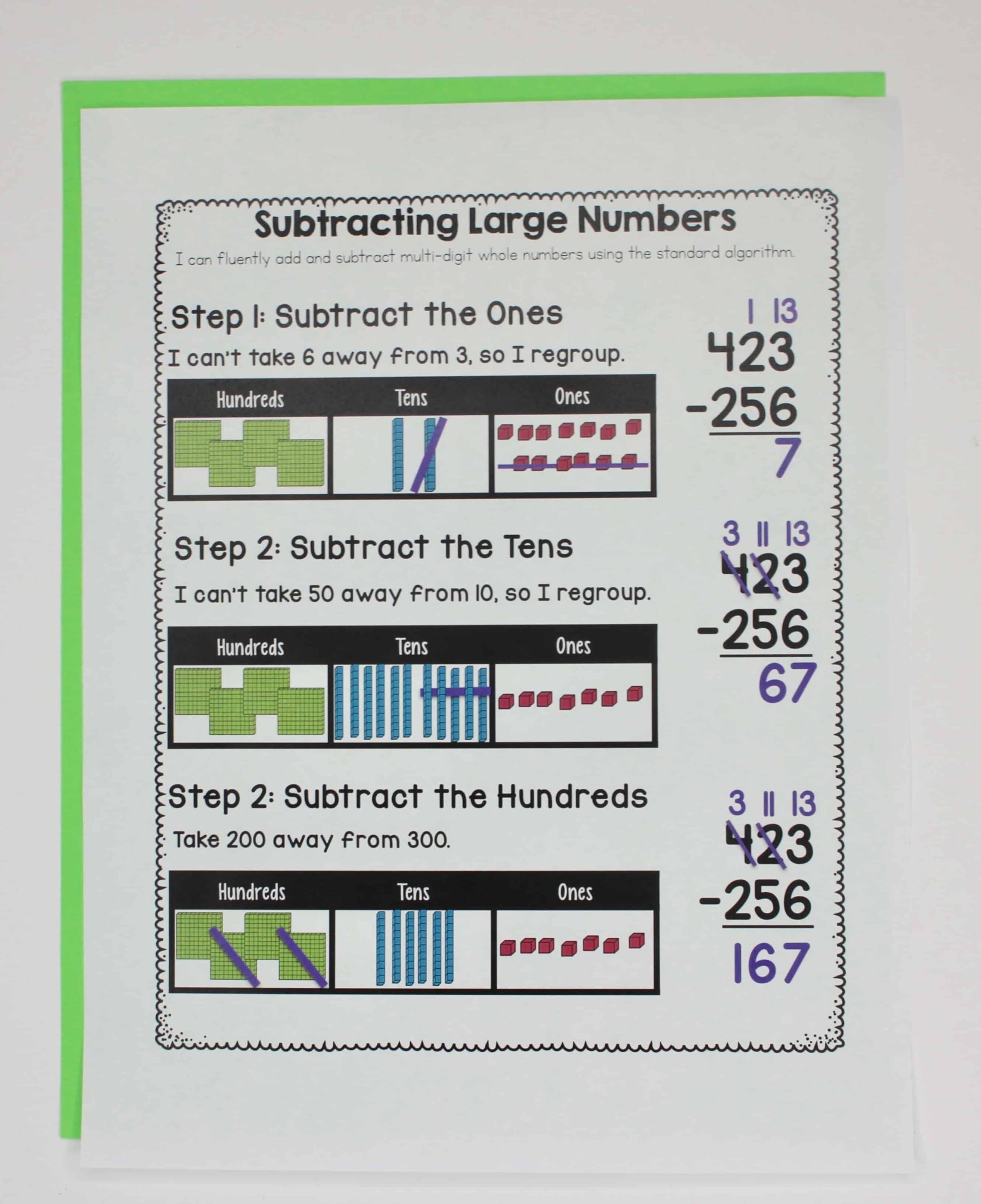 Adding And Subtracting With Regrouping 