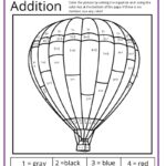 Addition Color By Number Printable Activities