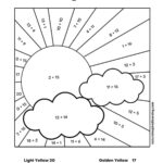 Addition Color By Number Worksheets Nature Inspired Learning