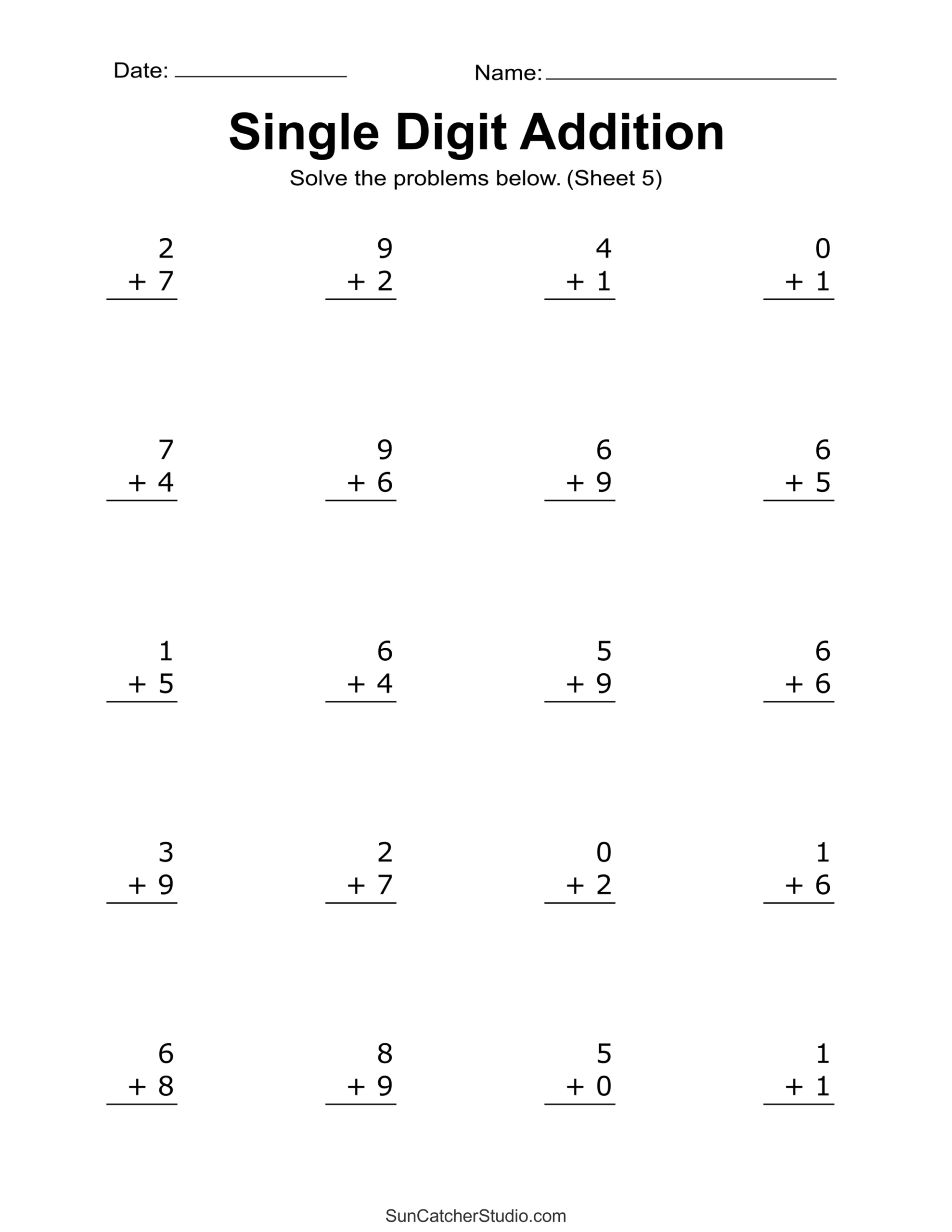 Addition Worksheets Free Printable Easy Math Problems Free Printables Lettering SVG Files Tools Apps Addition Worksheets Free Printable Easy Math Problems Free Printables Lettering SVG Files Tools Apps