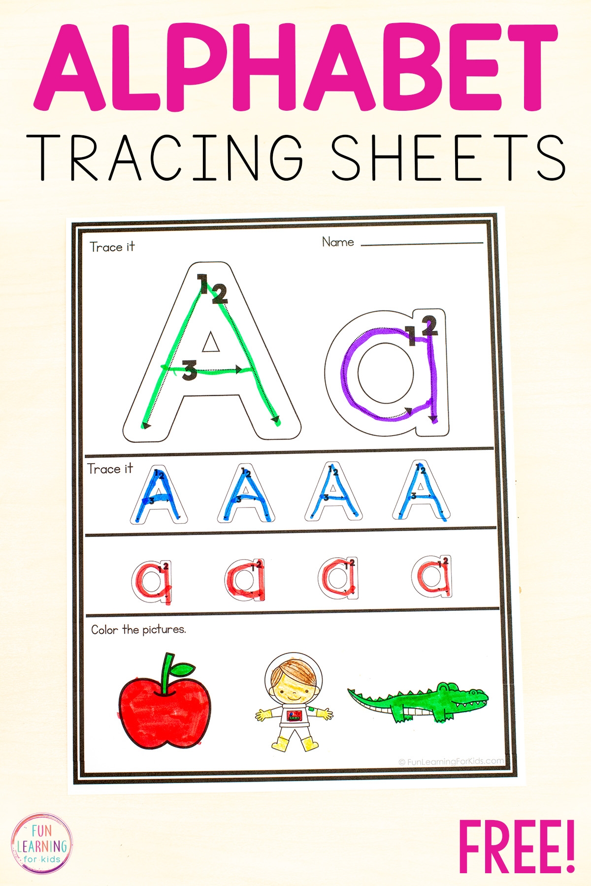 alphabet letter worksheets for preschool