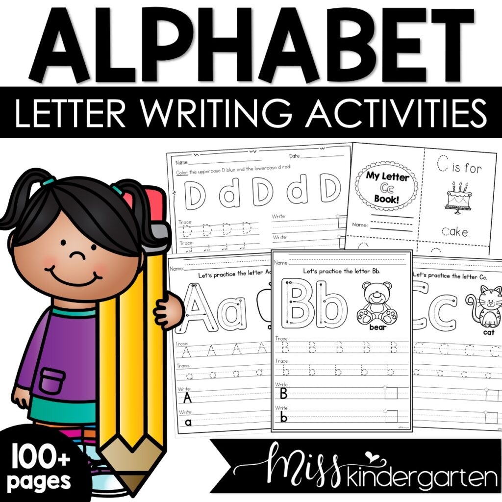 Alphabet Tracing And Writing Practice Printables Miss Kindergarten Alphabet Tracing And Writing Practice Printables Miss Kindergarten