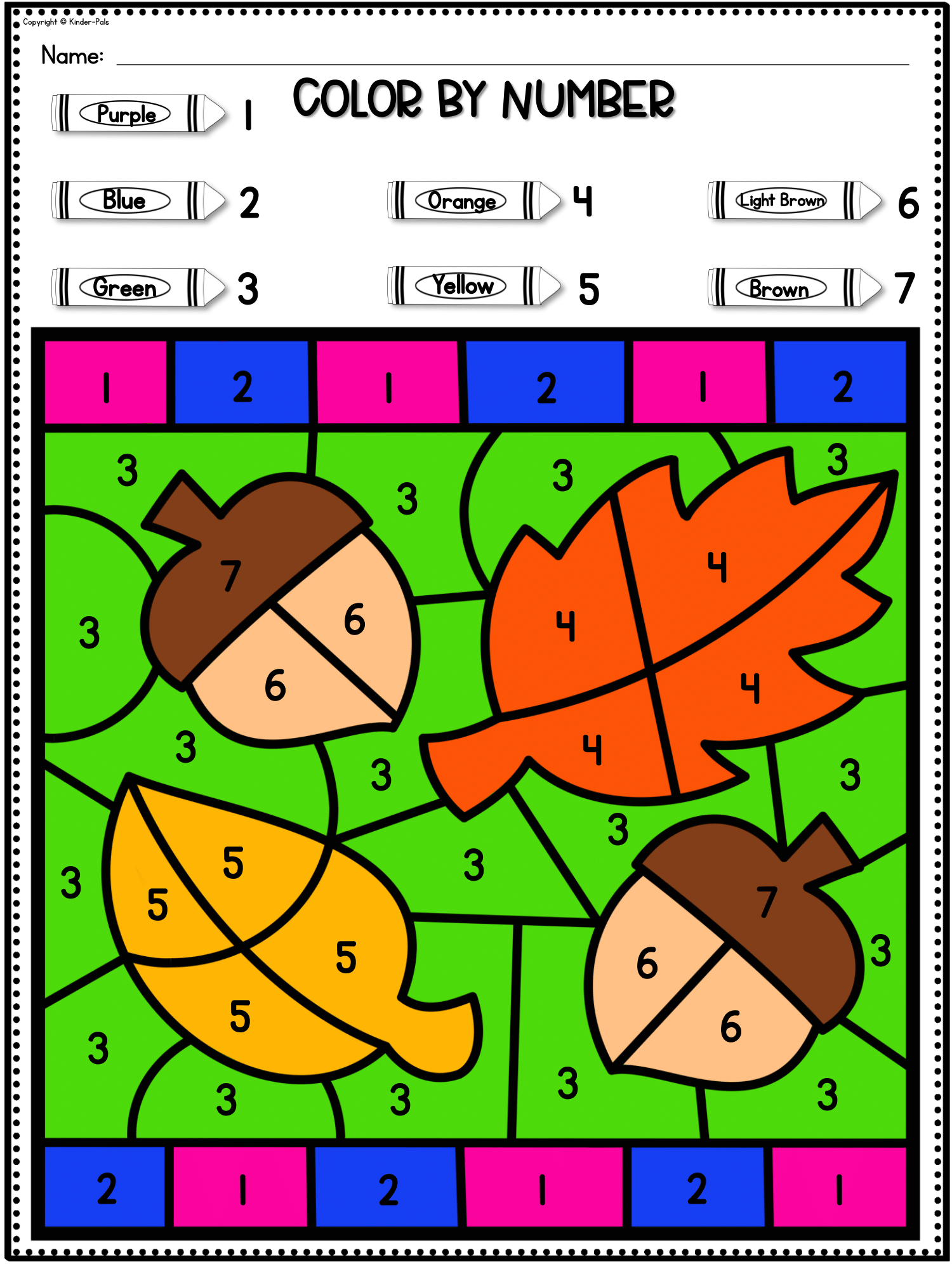 Color By Number Fall Coloring Pages Numbers 1 10 Recognition Morning Work Made By Teachers Color By Number Fall Coloring Pages Numbers 1 10 Recognition Morning Work Made By Teachers
