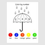 Color By Number Kids Coloring Page Easy Coloring Page For Kids Simple Coloring Color By Numbers Printout Pages Kids Coloring Activity Etsy