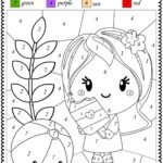 Color By Number Summer Printable Math Color By Code Worksheets For Kids Matching Numbers Activities For Kids Summer Coloring Sheets Etsy