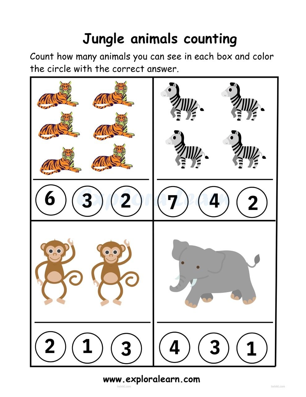 worksheets for 2 year olds