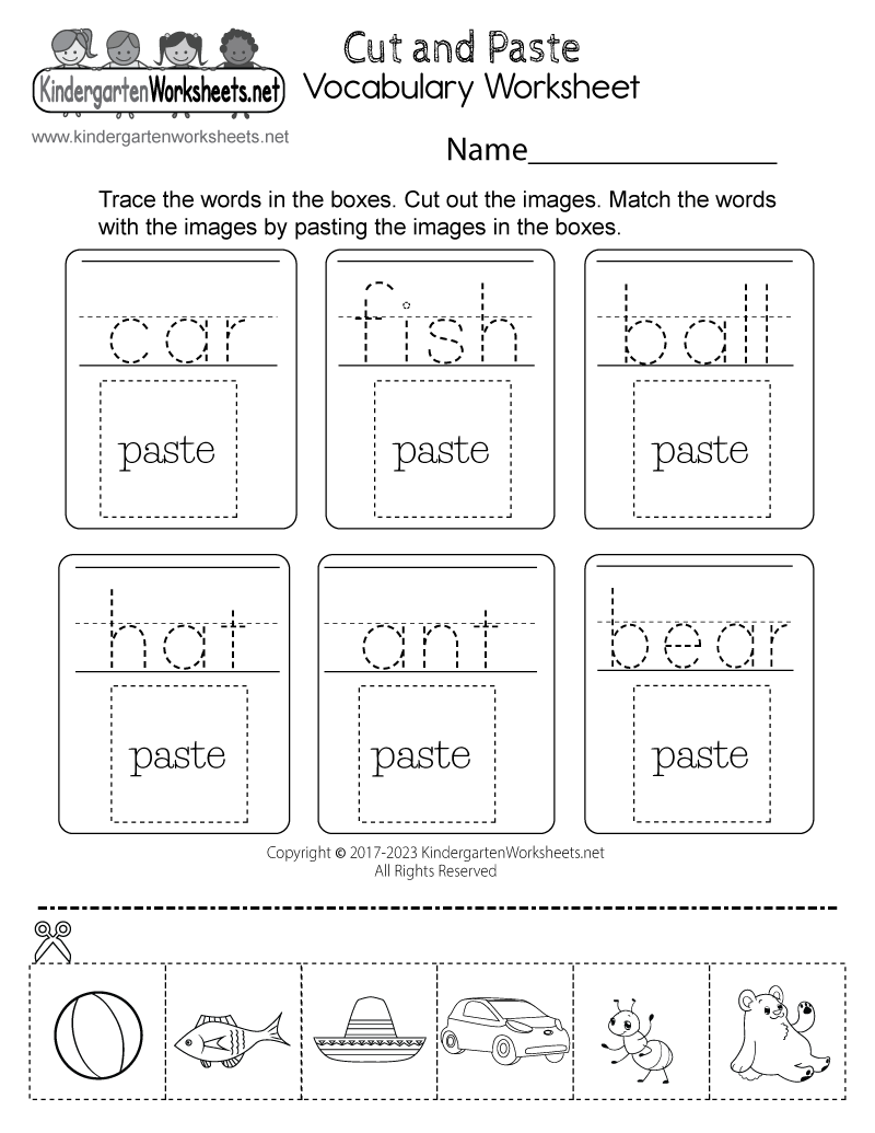 cut and paste printables