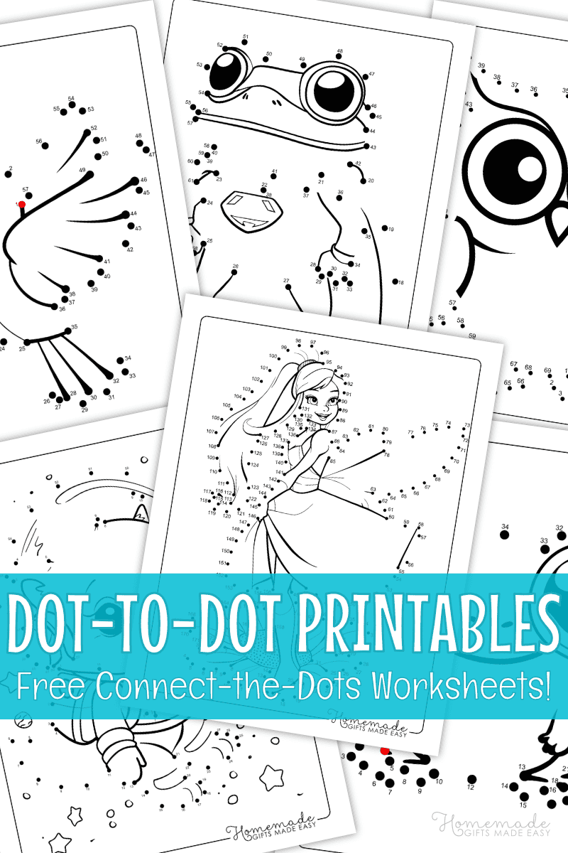 Dot to Dot Printables For Kids Free Connect The Dots PDF 