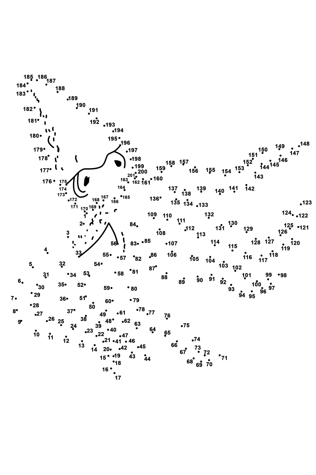 dot to dot pages printable