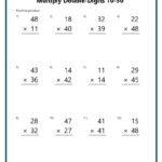 Double Digit Multiplication Worksheets