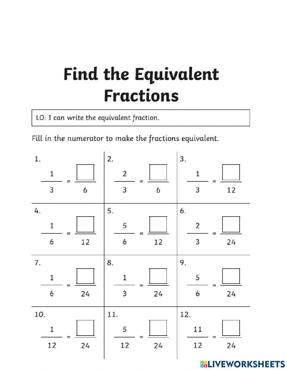 Equivalent Fractions Activity For Grade 4 Worksheets Library Equivalent Fractions Activity For Grade 4 Worksheets Library