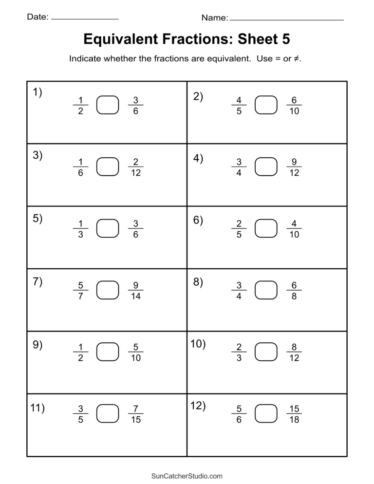 Equivalent Fractions Finding And Writing Equal Fractions Free Printables Lettering SVG Files Tools Apps