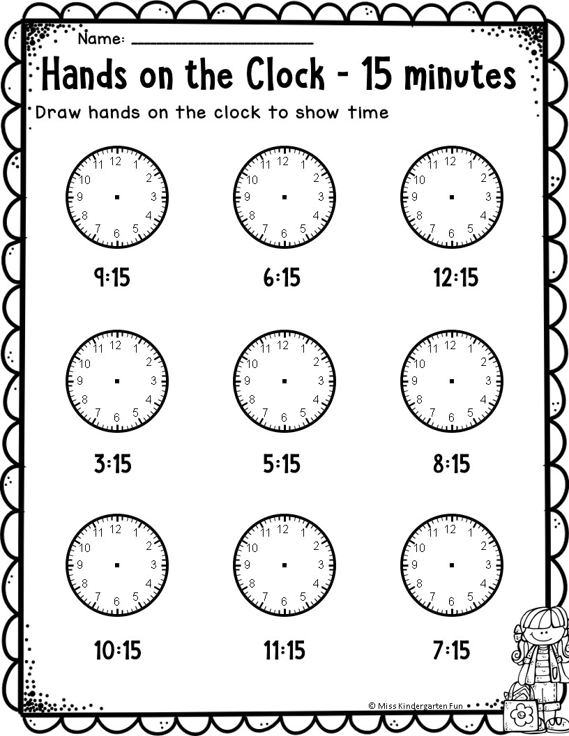 First Grade Telling Time Worksheets Made By Teachers