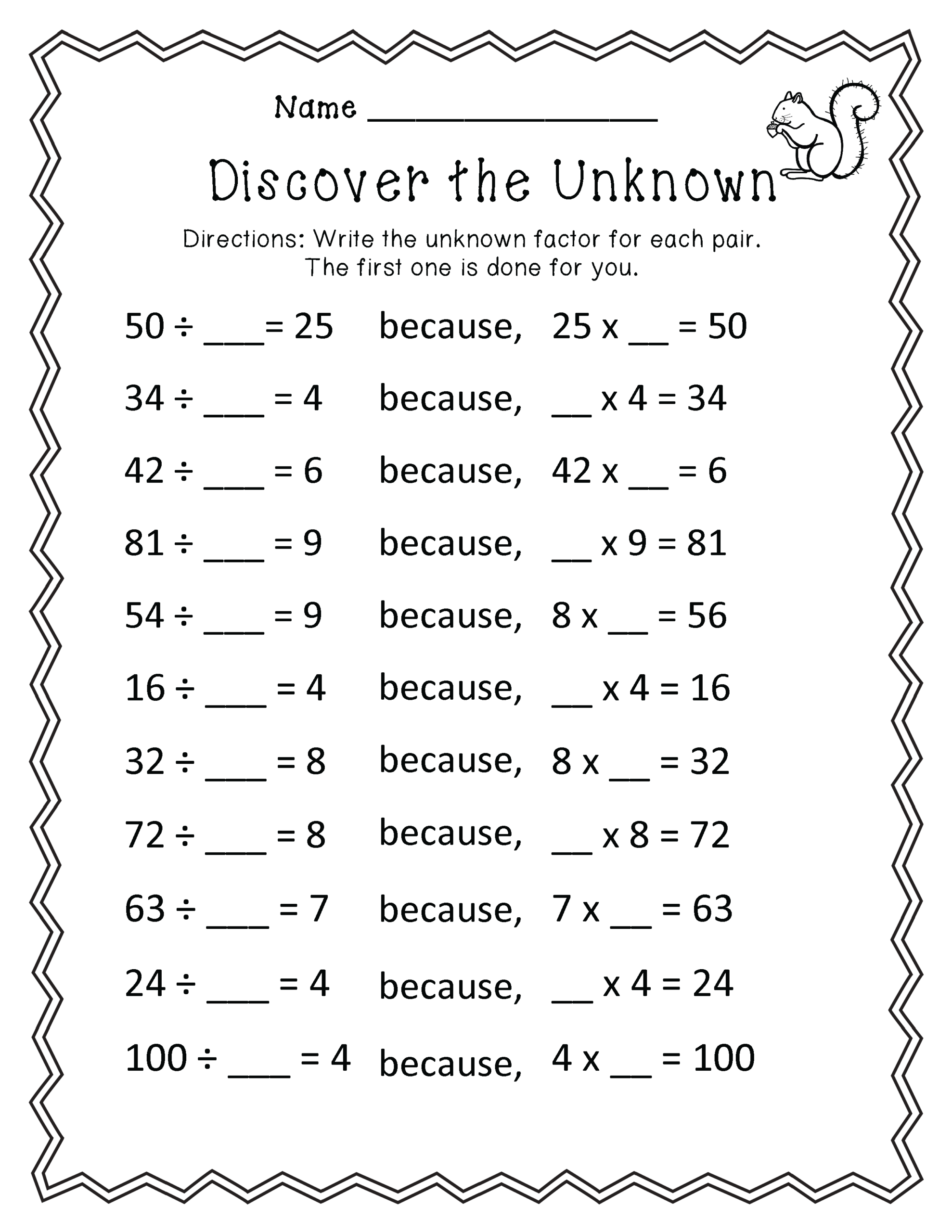 activity sheets for 3rd graders
