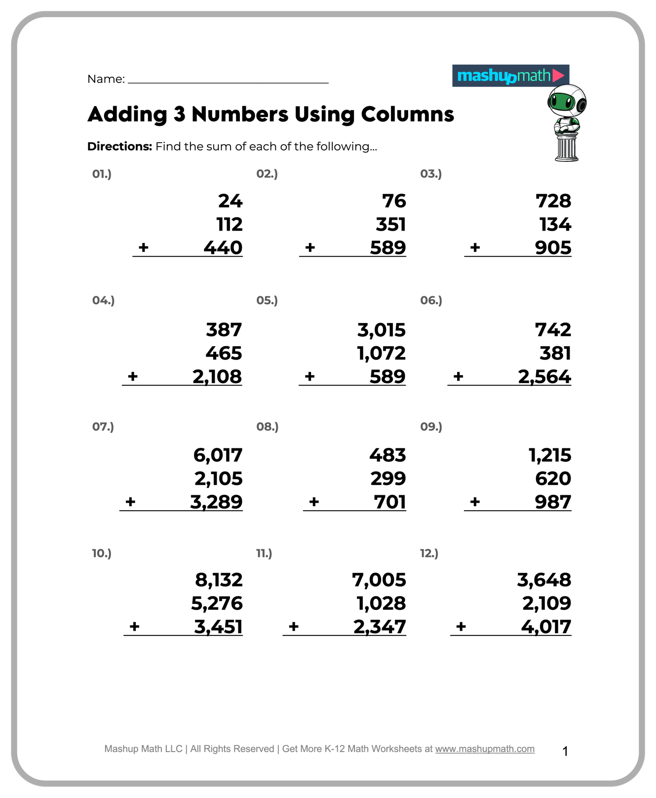 Free 5th Grade Math Worksheets Printable W Answers Mashup Math