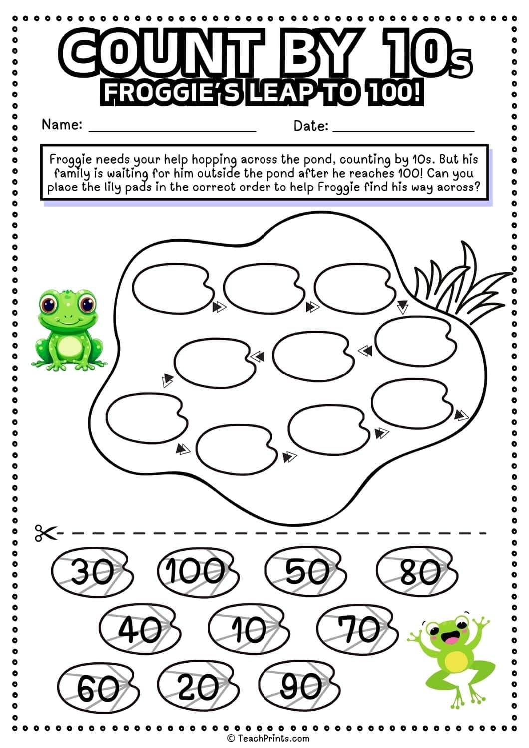 counting by 10 worksheets