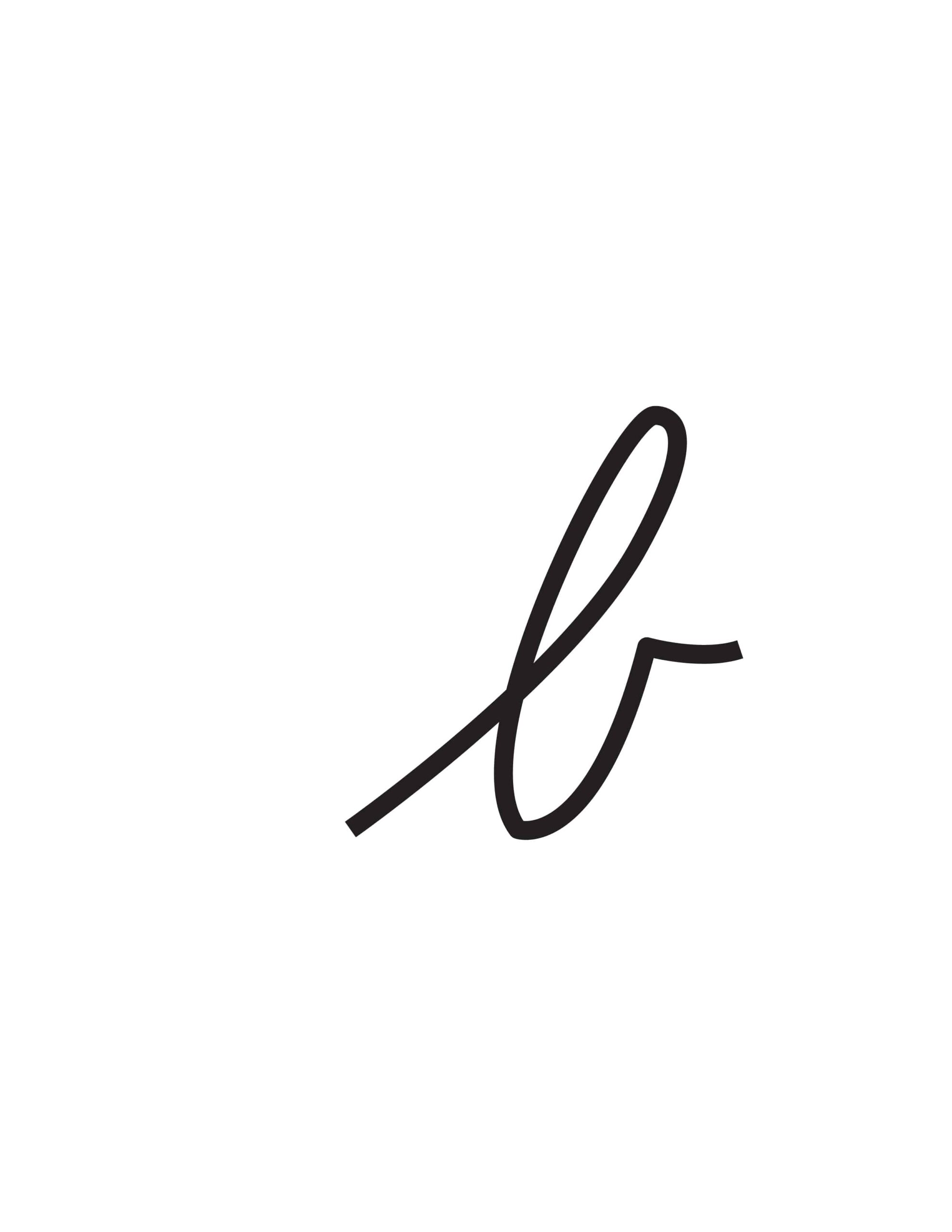 Free Cursive Letters Printable Lowercase B