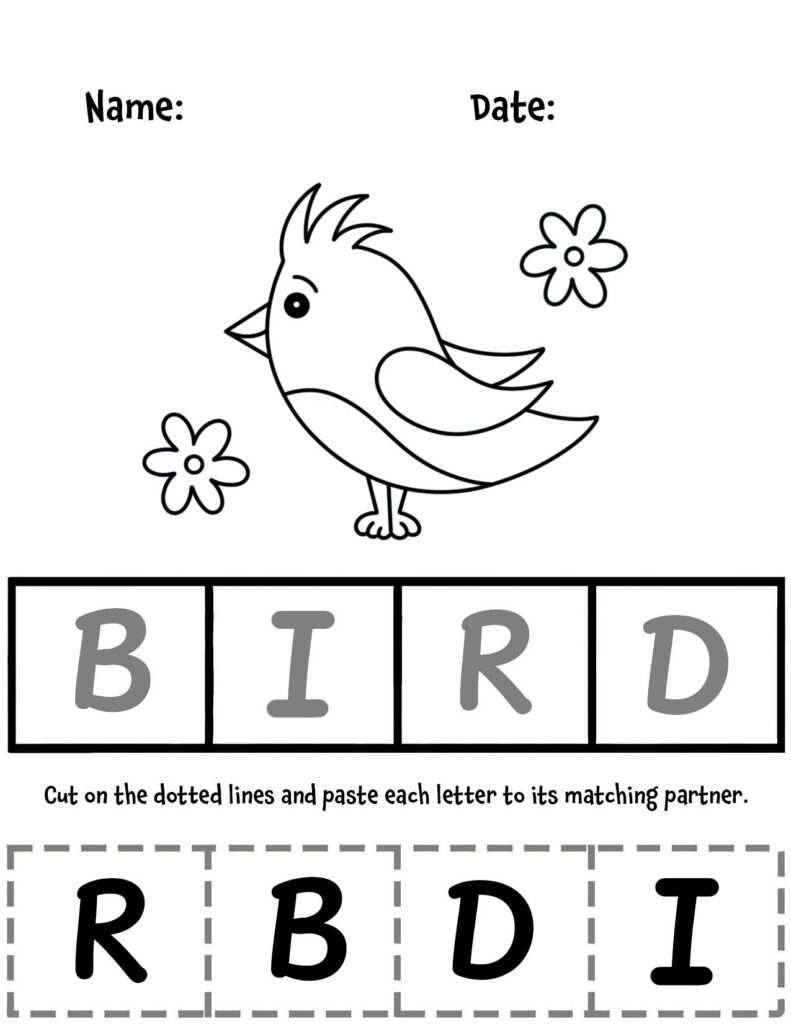 cut and paste worksheets