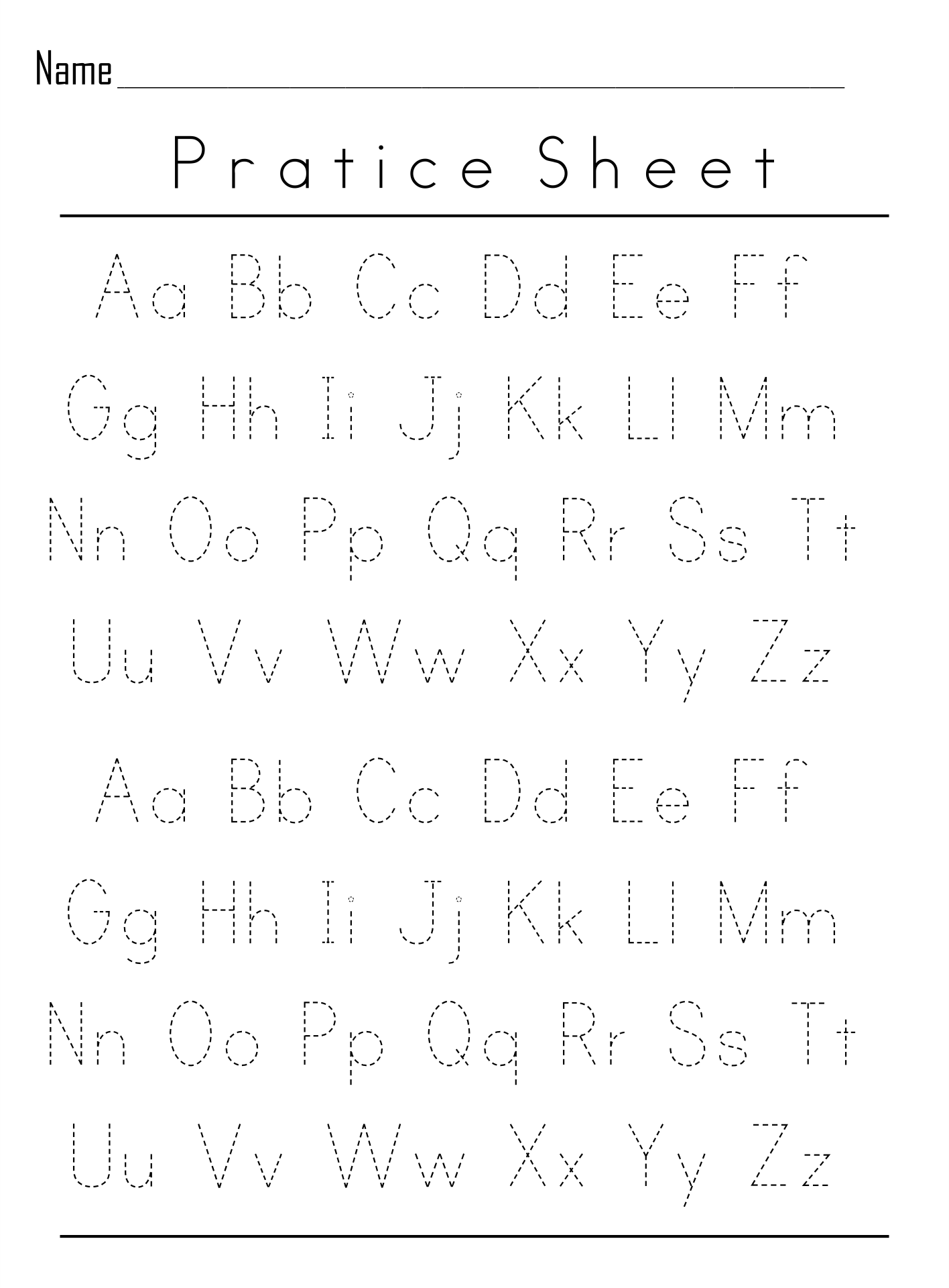 handwriting practice for kindergarten