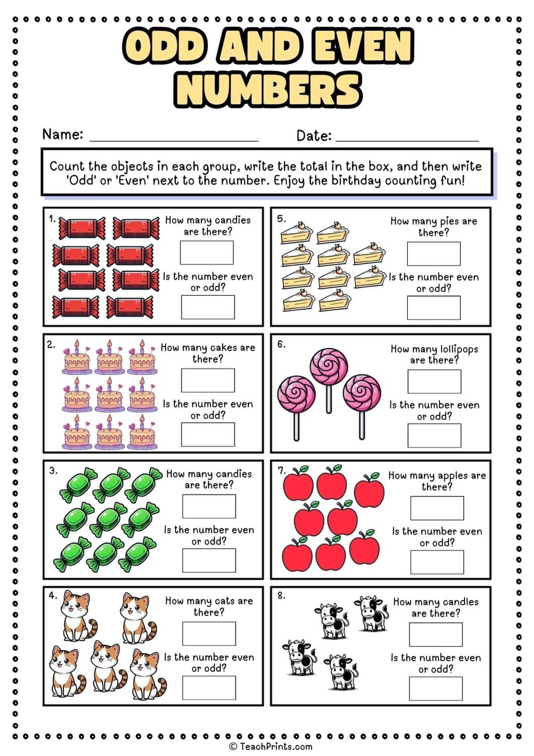 Free Odd And Even Numbers Worksheets Teach Prints