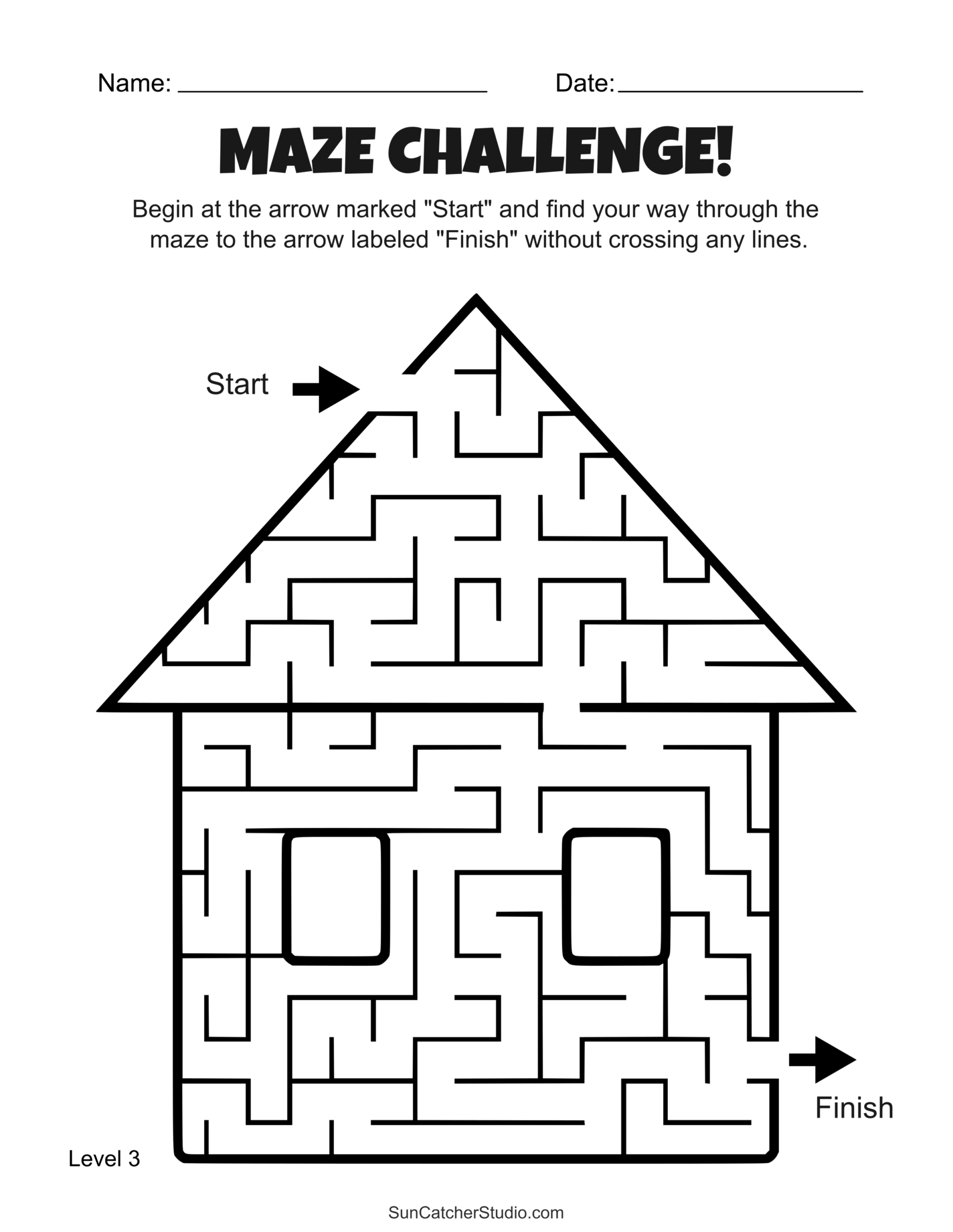 Free Printable Maze Activities And Puzzle Worksheets For Kids Free Printables Lettering SVG Files Tools Apps